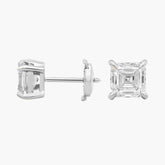 Whisper Asscher Cut Lab-Grown Diamond Stud Earrings Gold